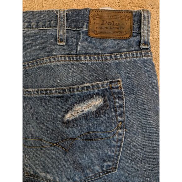 Polo Ralph Lauren Jeans Mens 46B/32 Blue The Varick Slim Straight 100% Cotton - Picture 6 of 14